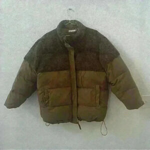 Good American Sherpa Cocoon Puffer Jacket size XL